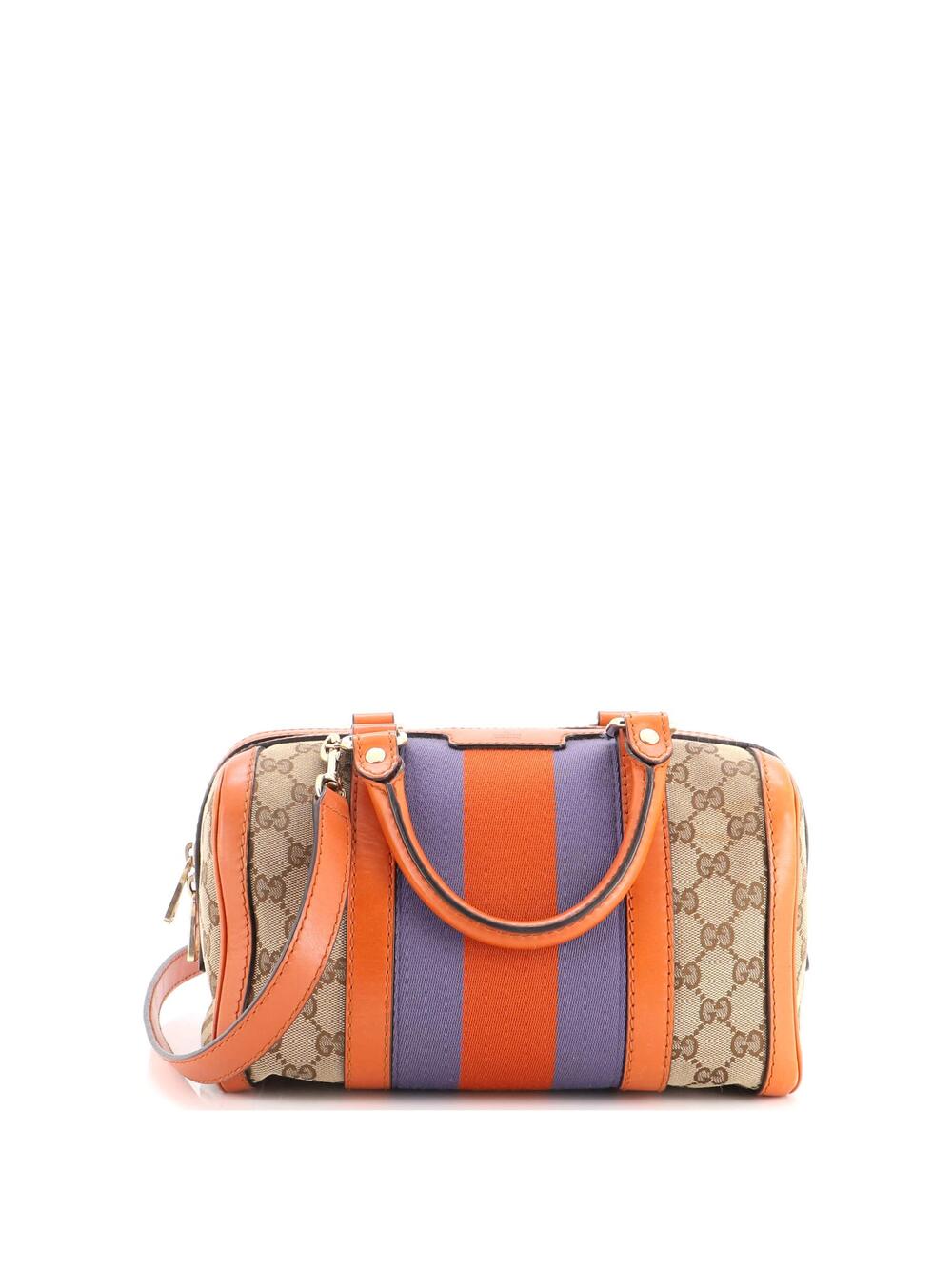 Gucci Vintage Web Boston Bag Gg Canvas #322096G10B